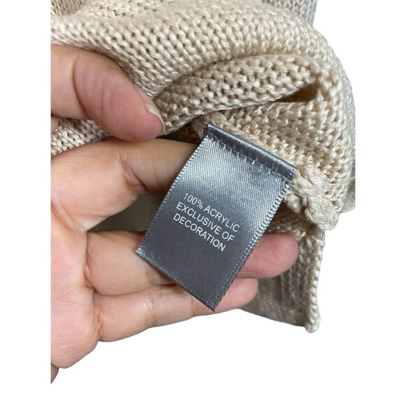 Marled USA  Knit Sweater Womens Medium Embroider  Pullover Rolled Hem Patriotic‎ - Picture 7 of 11